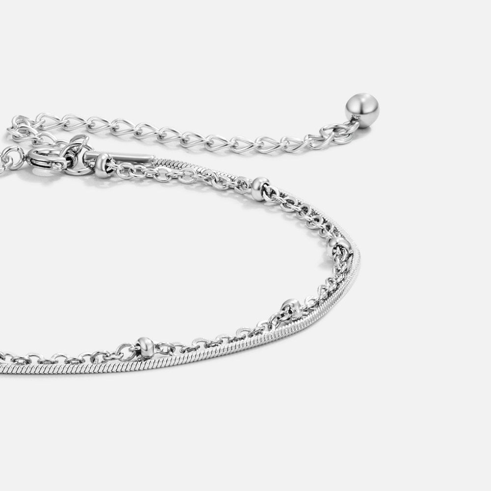 Bracelet Empilé en Argent Pia