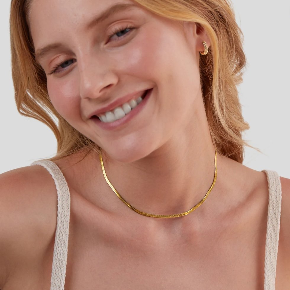 Collier en Chaîne Serpent en Or