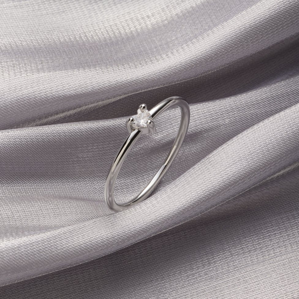 Bague Cœur en Cristal 'Petit Amour'