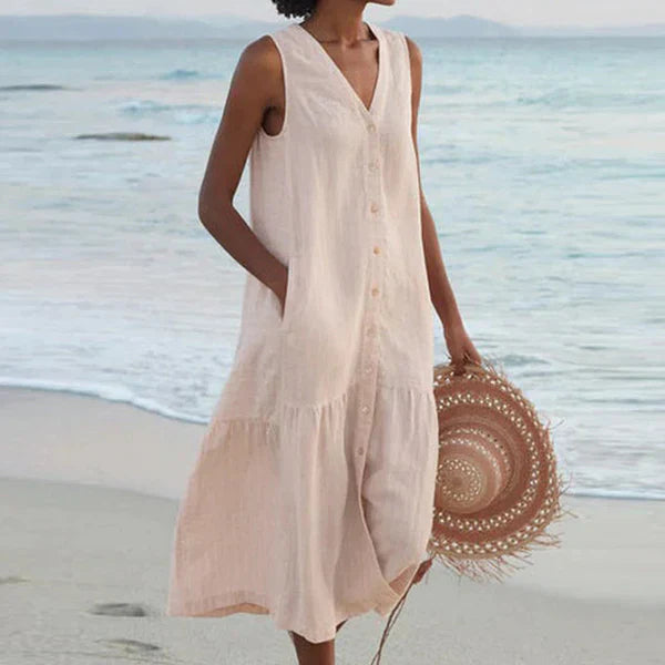 Alma™ | Robe Chemise Sans Manches