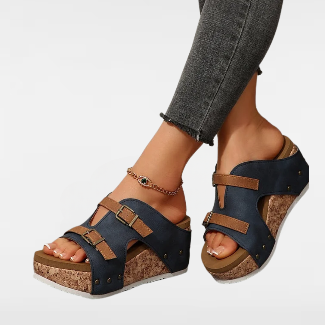 LARA | SANDALES À TALON WEDGE ORTHOPÉDIQUES
