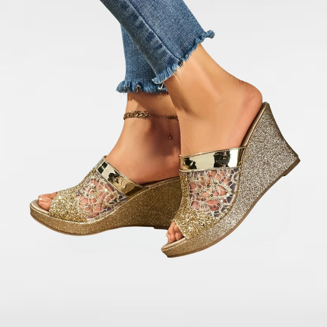 MARIEL | TALONS COMPENSÉS PAILLETÉS