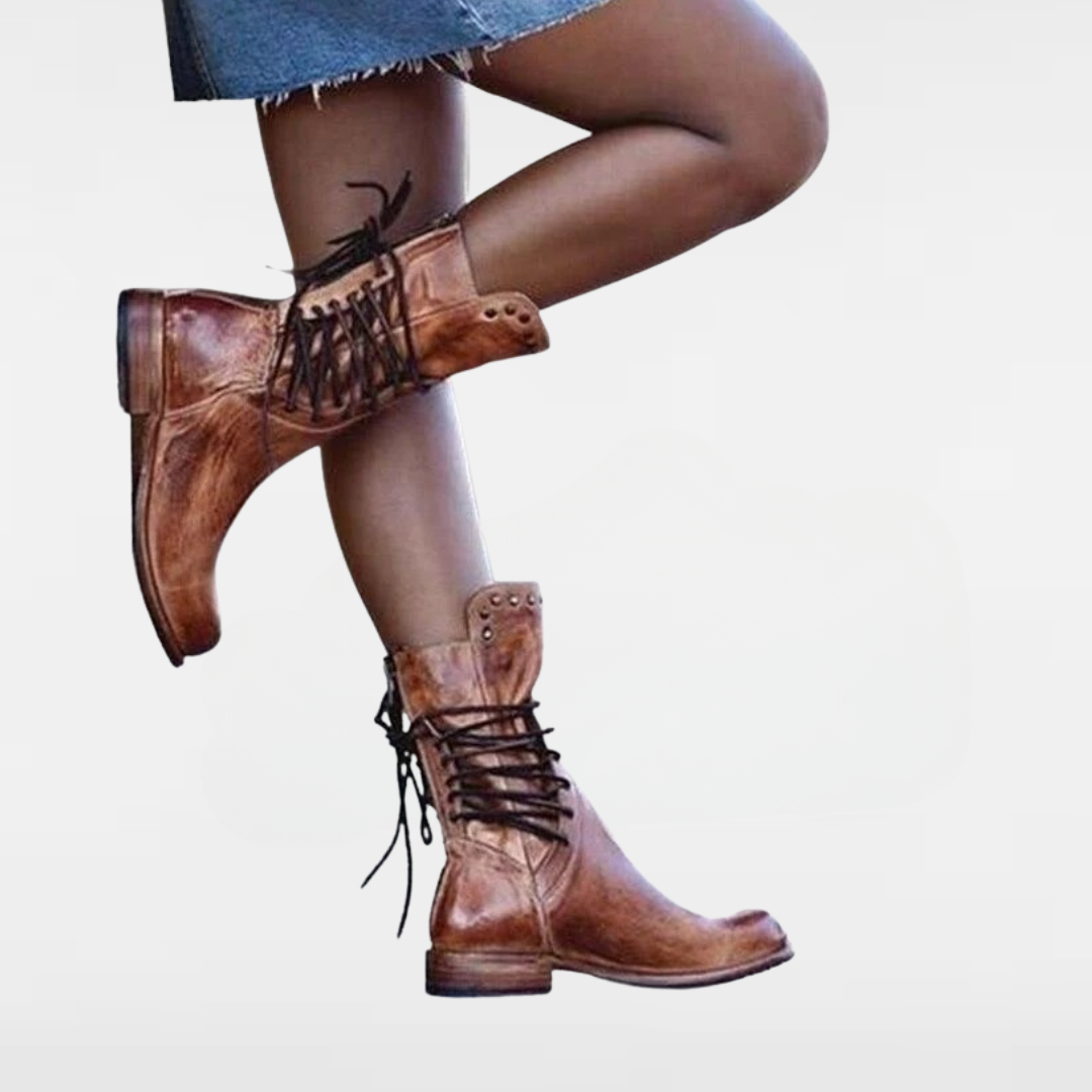 WYNONA | BOTTES EN CUIR RUSTIQUES VINTAGE