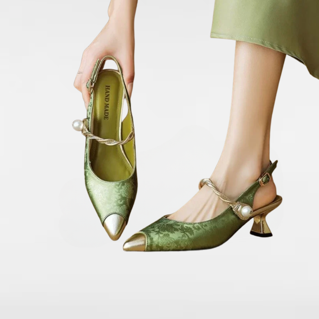 ASTRID | TALONS À DOS SANGLE EMBELLIS PAR DES PERLES