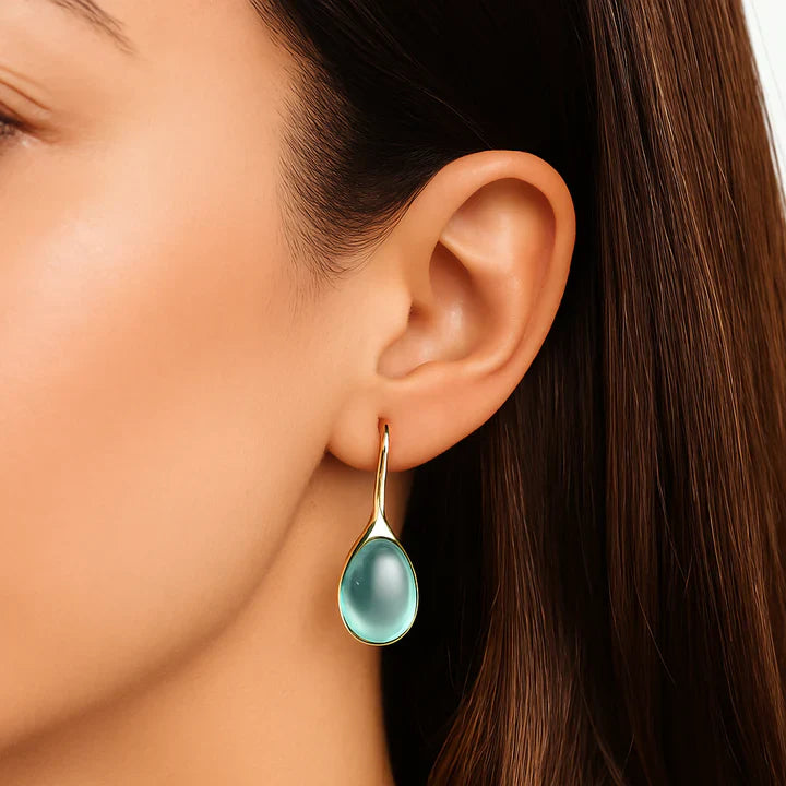 Boucles d'oreilles en cristal or et argent