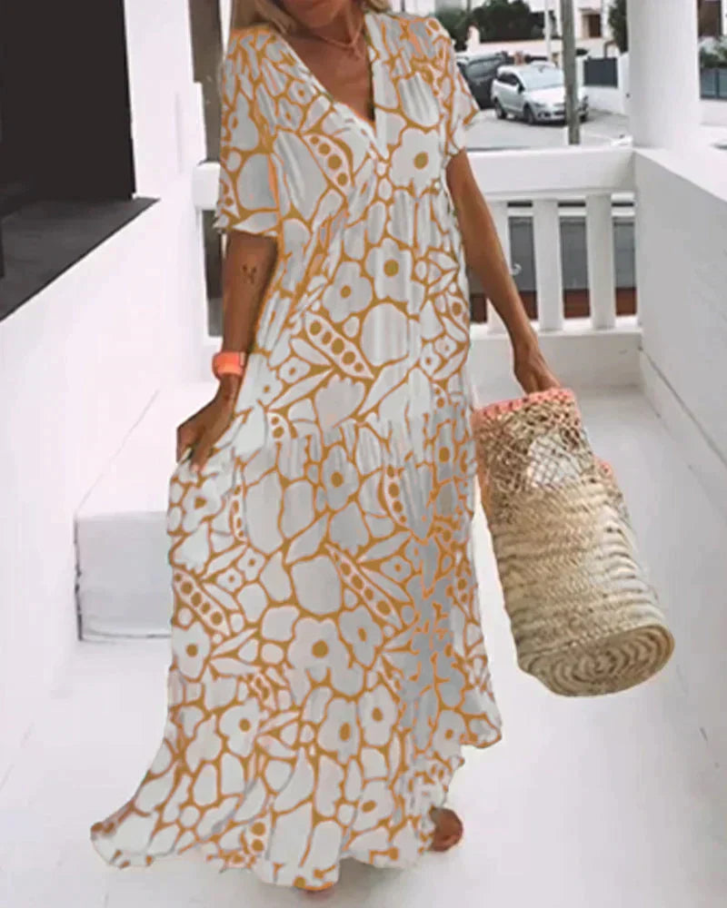 Christine | Robe Maxi Fleurie