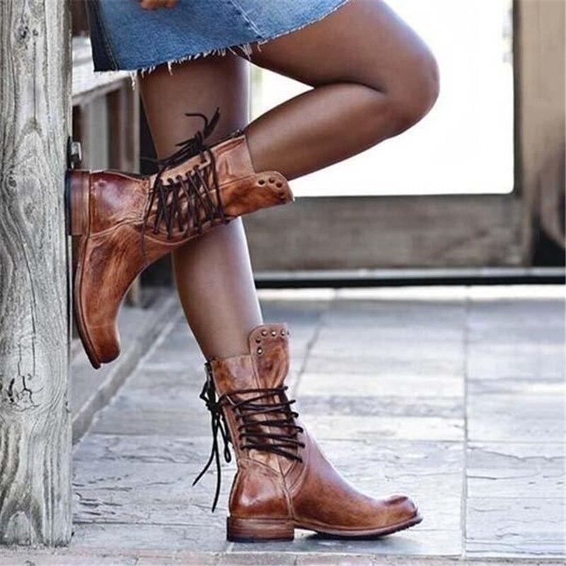 WYNONA | BOTTES EN CUIR RUSTIQUES VINTAGE