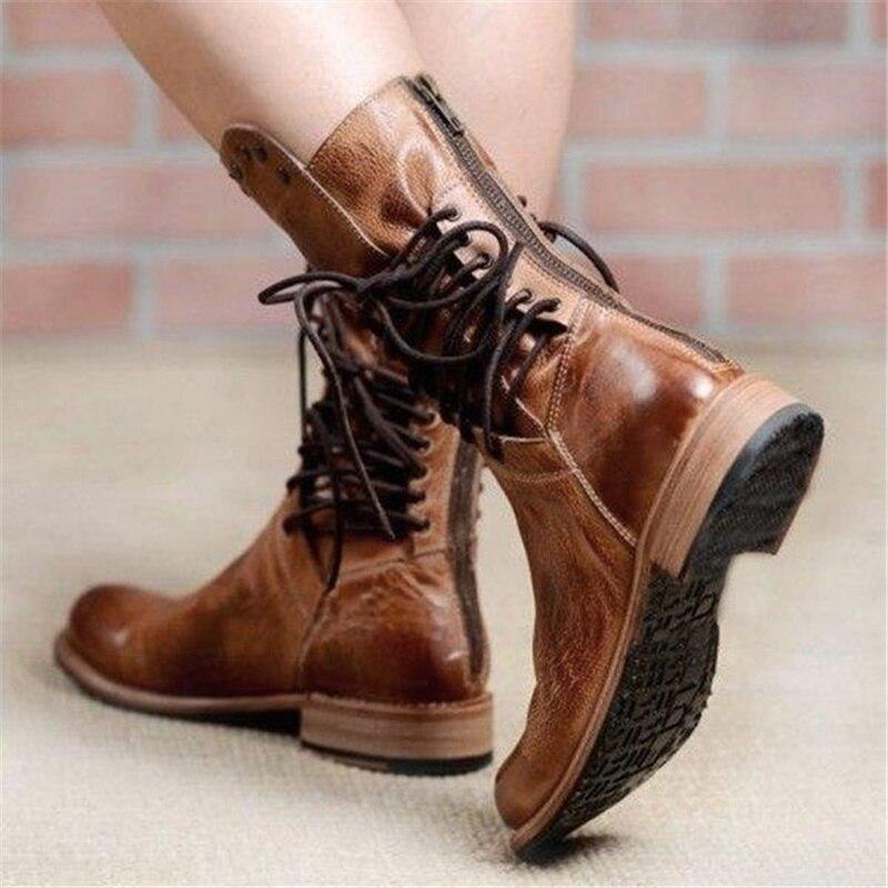 WYNONA | BOTTES EN CUIR RUSTIQUES VINTAGE