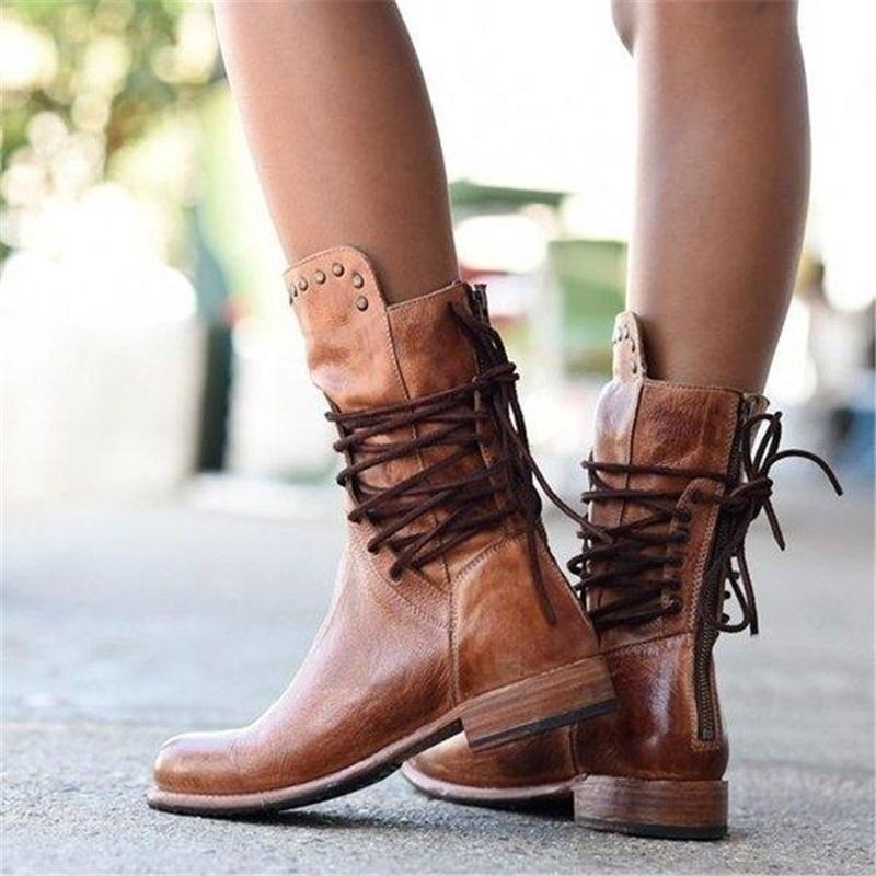 WYNONA | BOTTES EN CUIR RUSTIQUES VINTAGE
