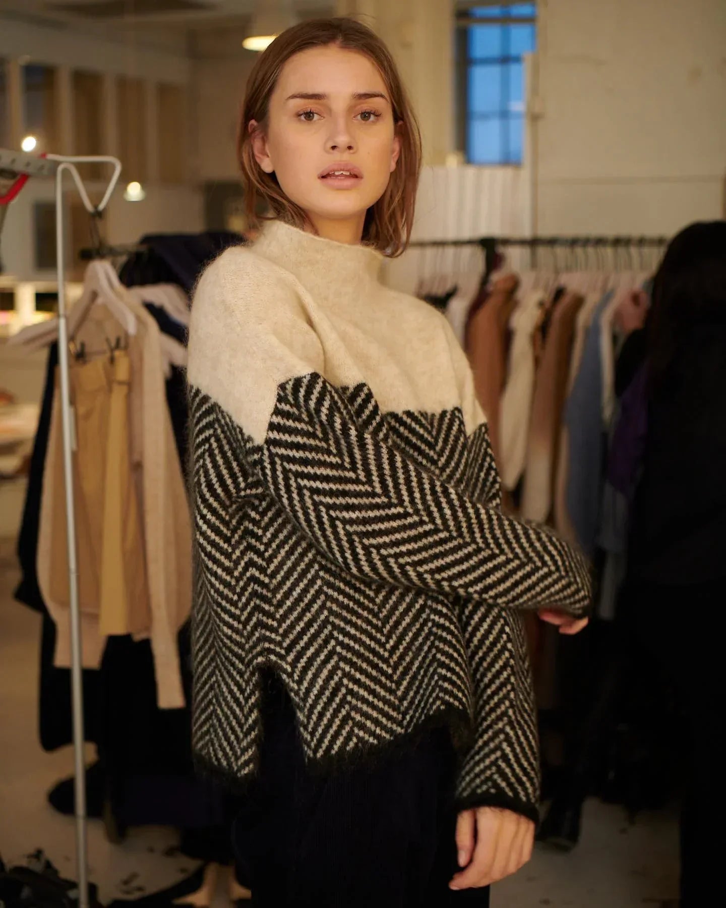 ADELIE | Col Roulé Premium en Tricot Élégant