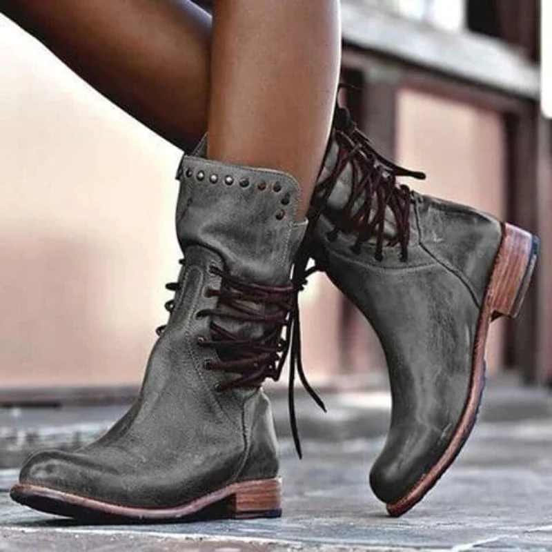 WYNONA | BOTTES EN CUIR RUSTIQUES VINTAGE