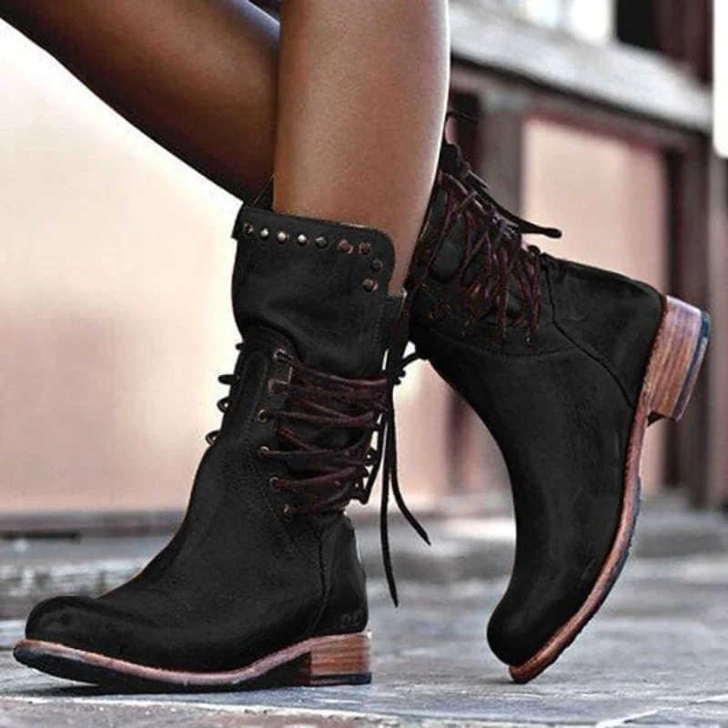 WYNONA | BOTTES EN CUIR RUSTIQUES VINTAGE