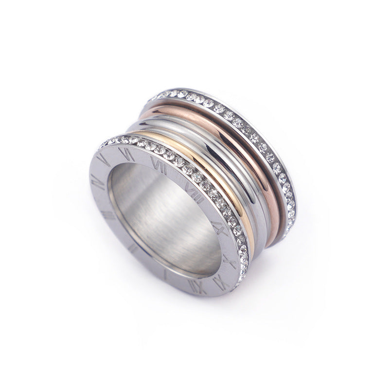 Bague en Zircon aux Chiffres Romains