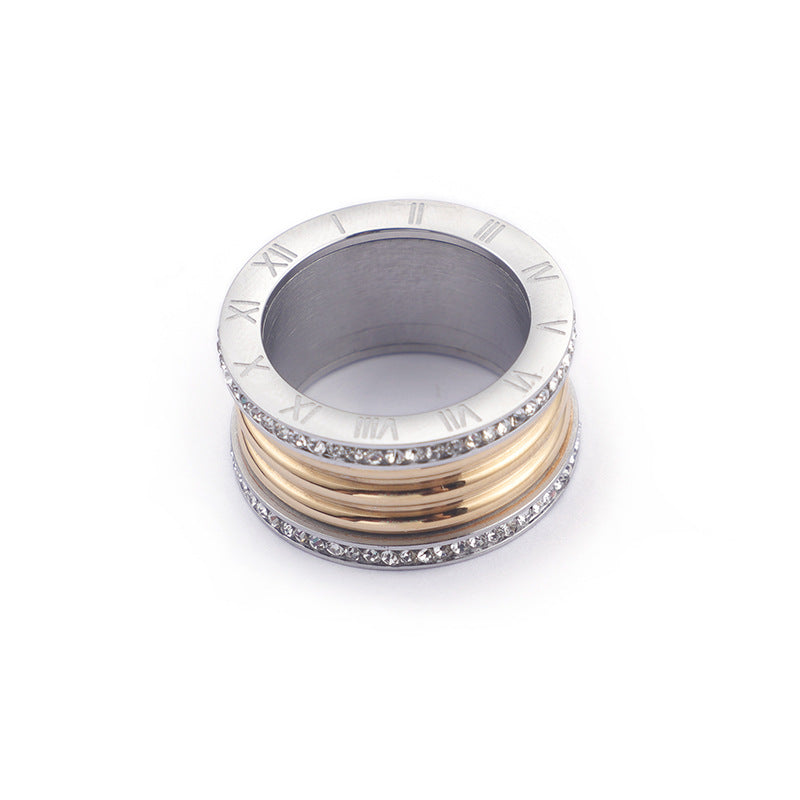 Bague en Zircon aux Chiffres Romains