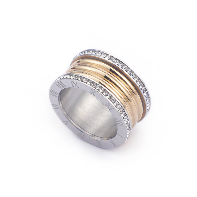 Bague en Zircon aux Chiffres Romains