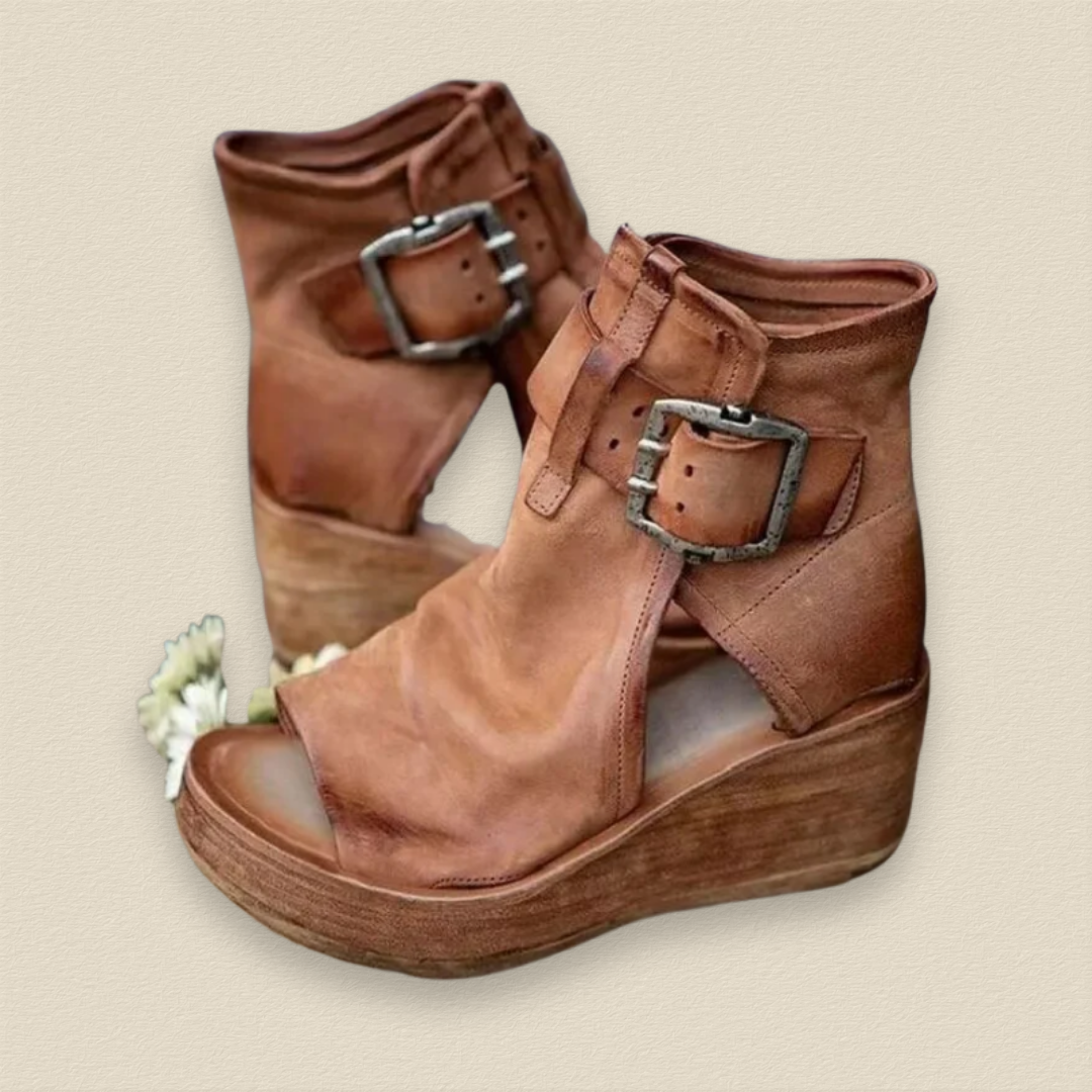 Bellarein | Talons compensés à bout ouvert