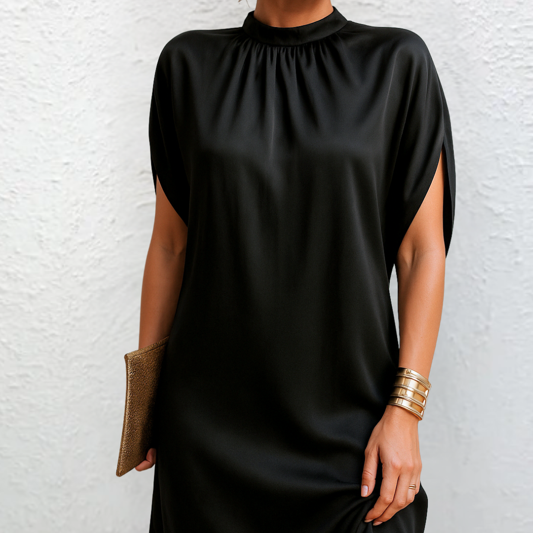 Anneline™ - ROBE ÉLÉGANTE AVEC DÉTAIL DE HEM LUXE