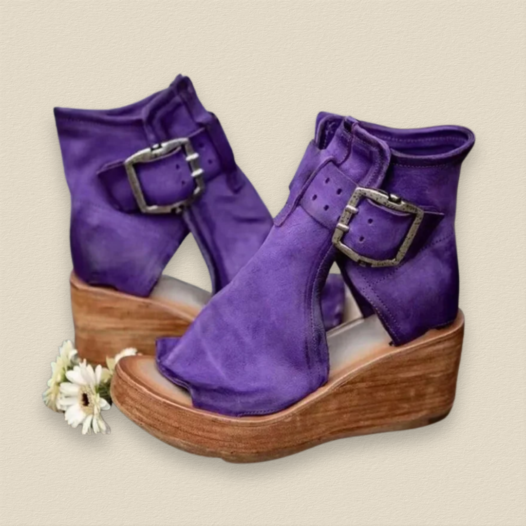 Bellarein | Talons compensés à bout ouvert