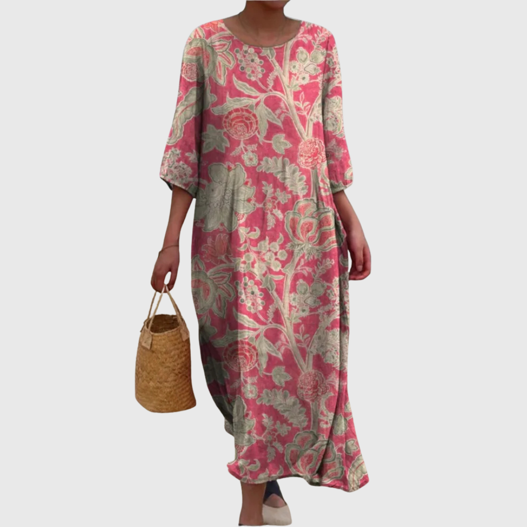 Cavell™ – Robe Fleurie avec Élégance Vintage