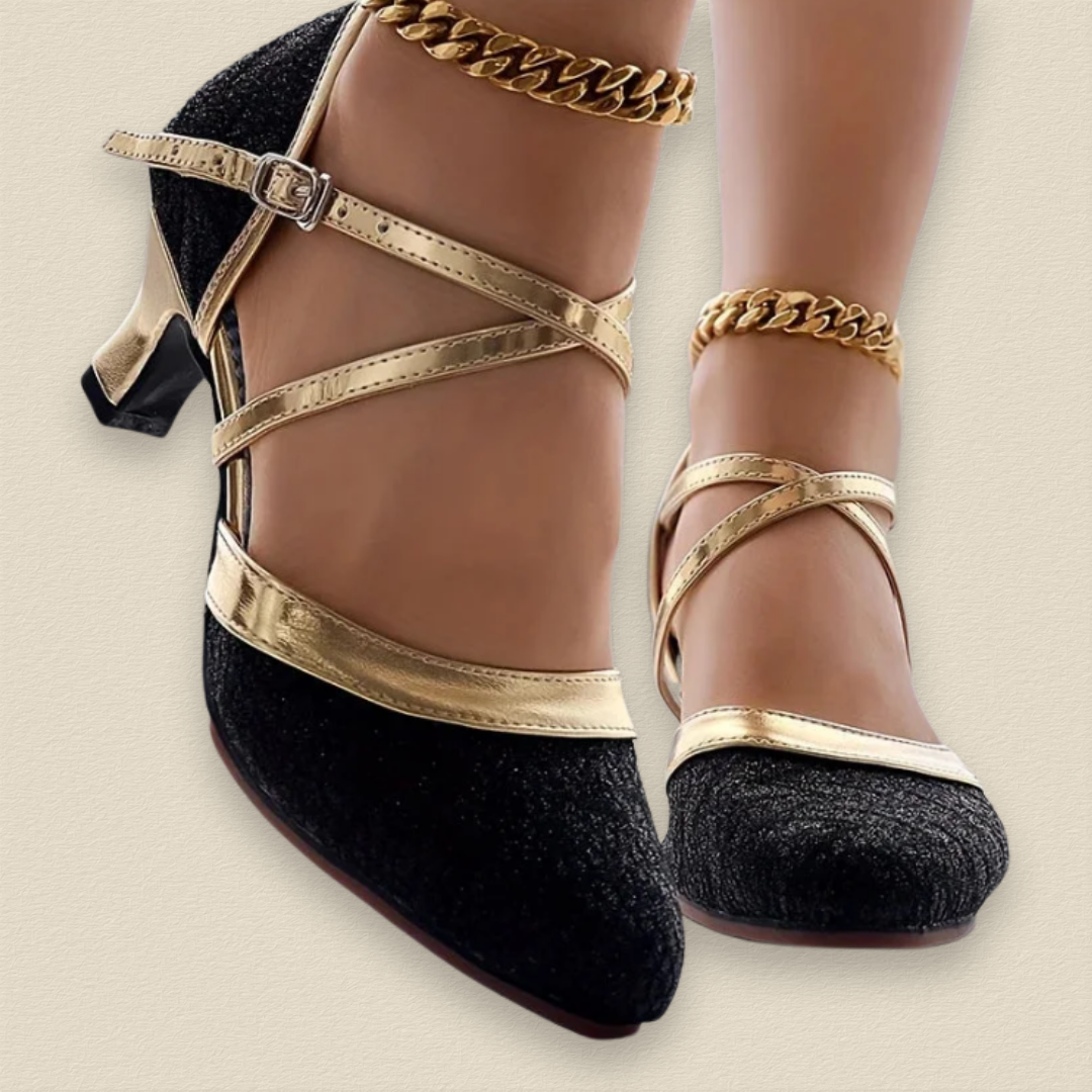 Seraphyne | Chaussures à Talons Élégantes avec Double Sangles