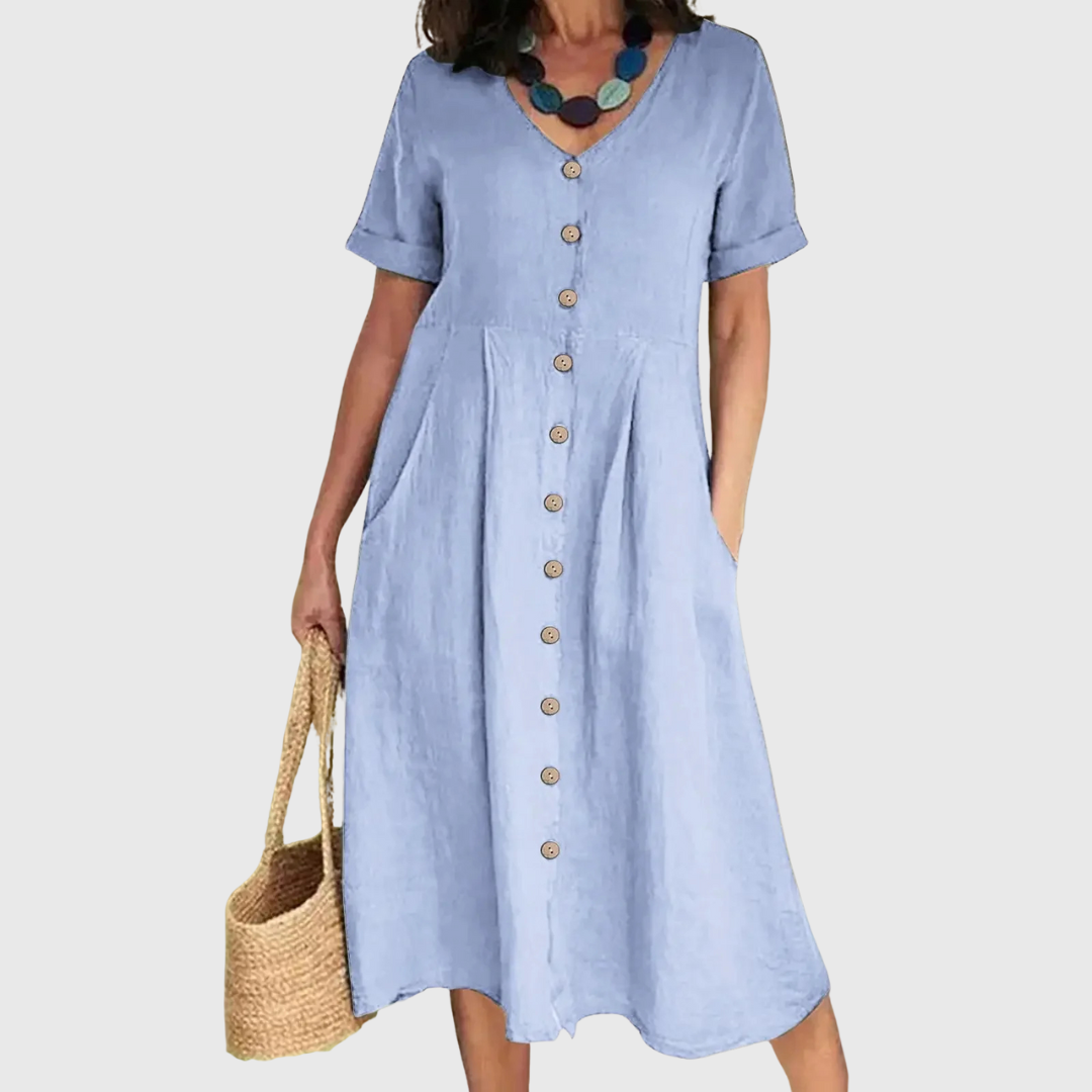 Cavell™ – Robe à Nouer avec Élégance Estivale