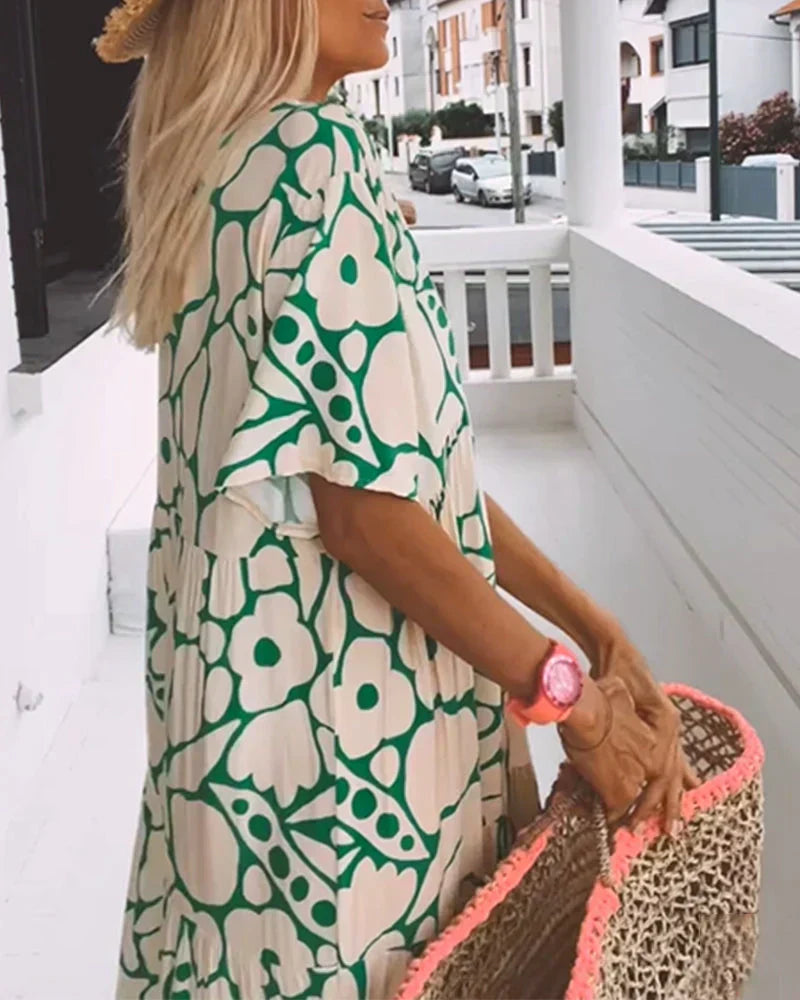 Christine | Robe Maxi Fleurie