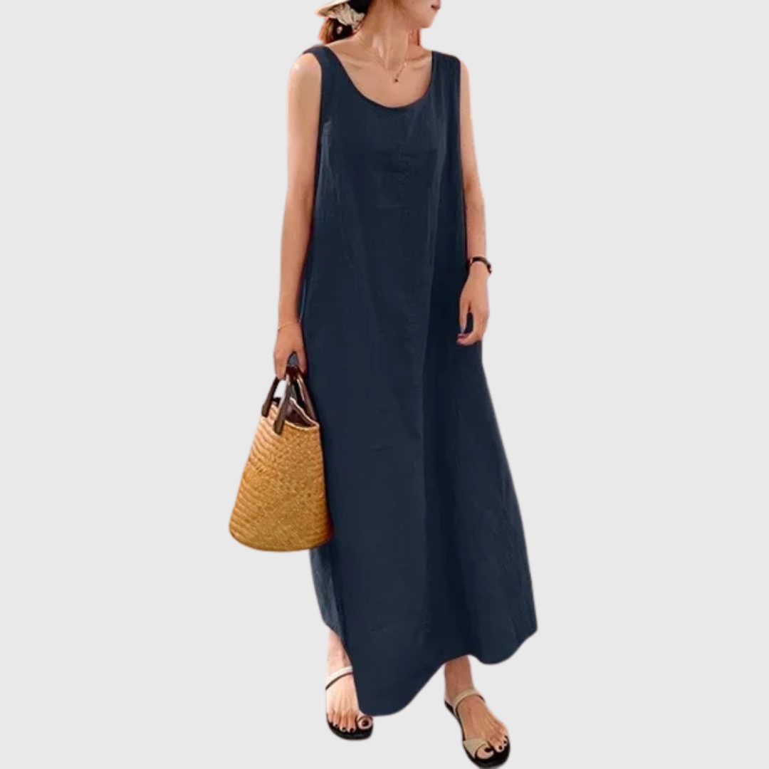 Cavell™ – Robe d'Été Sans Manches Ample avec Classe Minimaliste