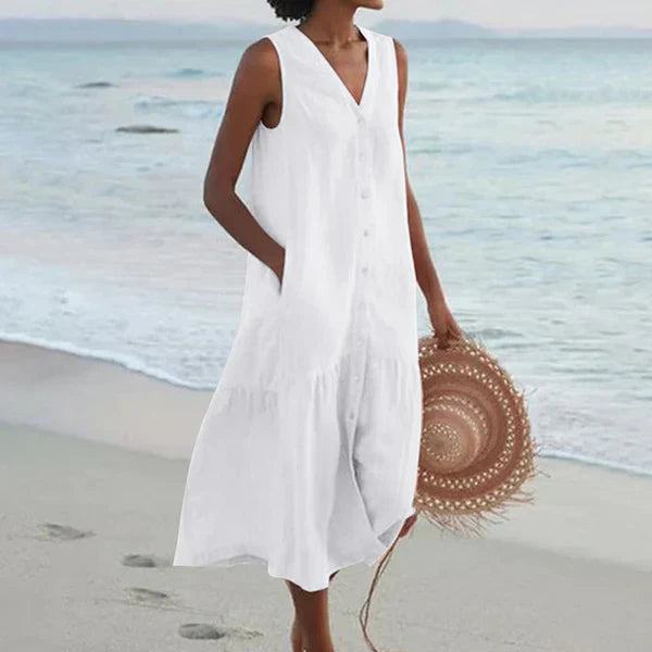 Alma™ | Robe Chemise Sans Manches