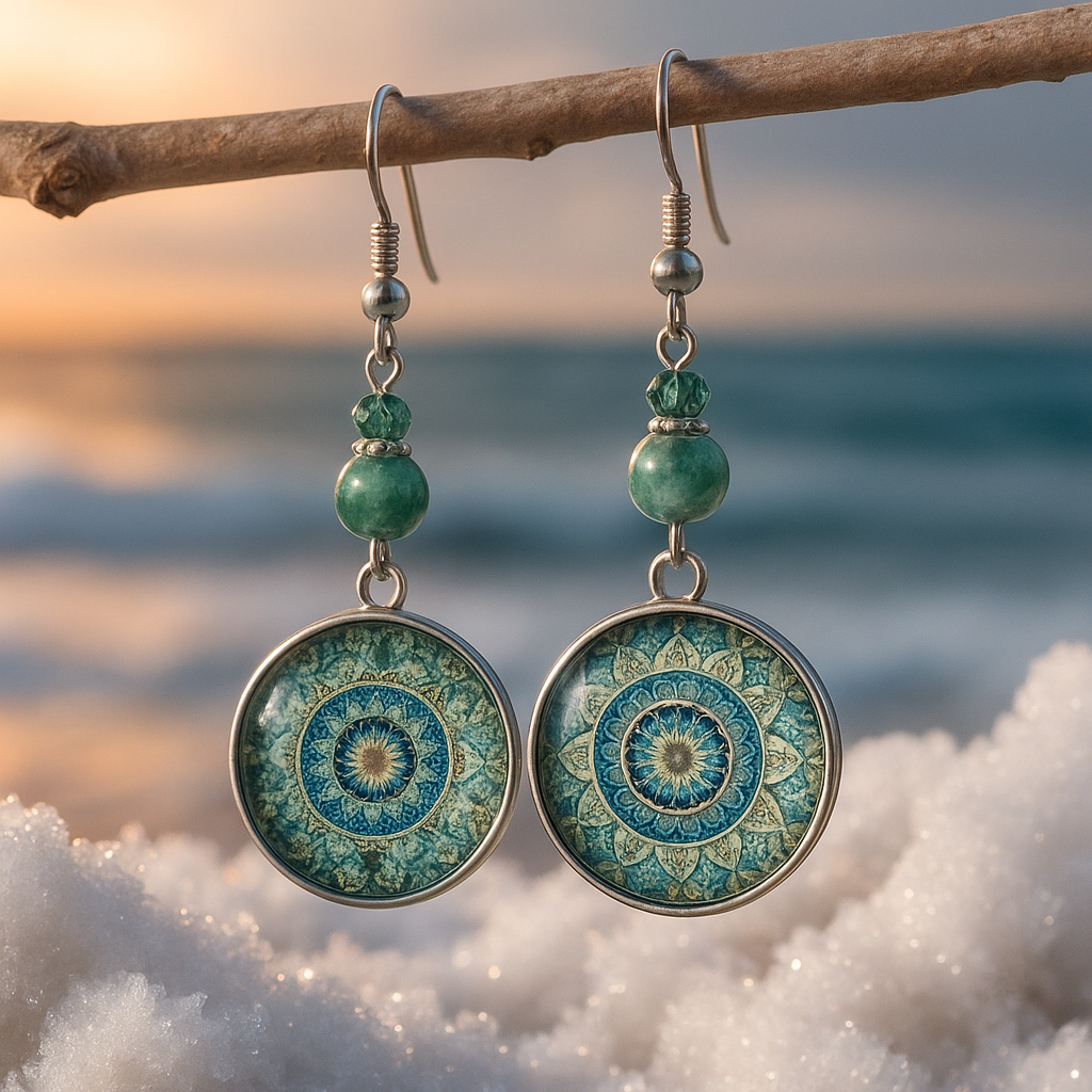 Joie - Boucles d'oreilles bleues premium
