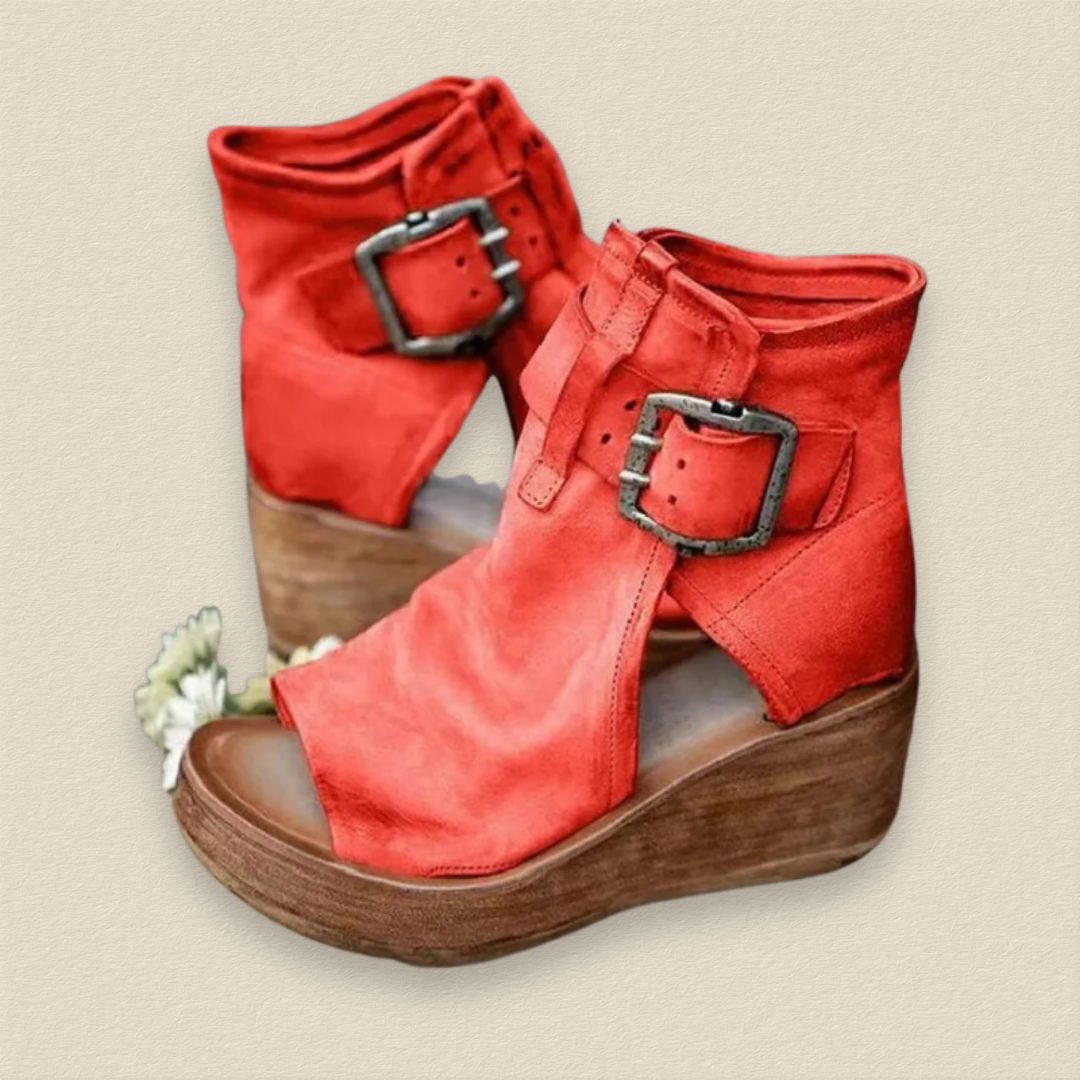 Bellarein | Talons compensés à bout ouvert