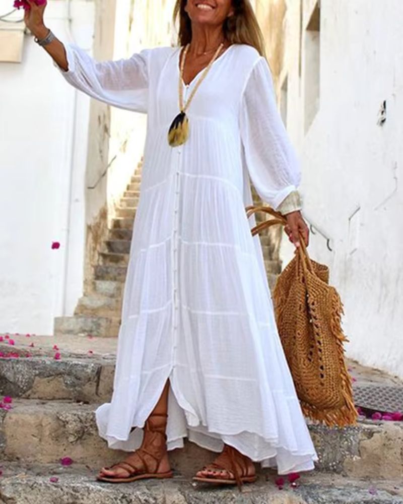 Camille™ | Robe en Lin Bohème
