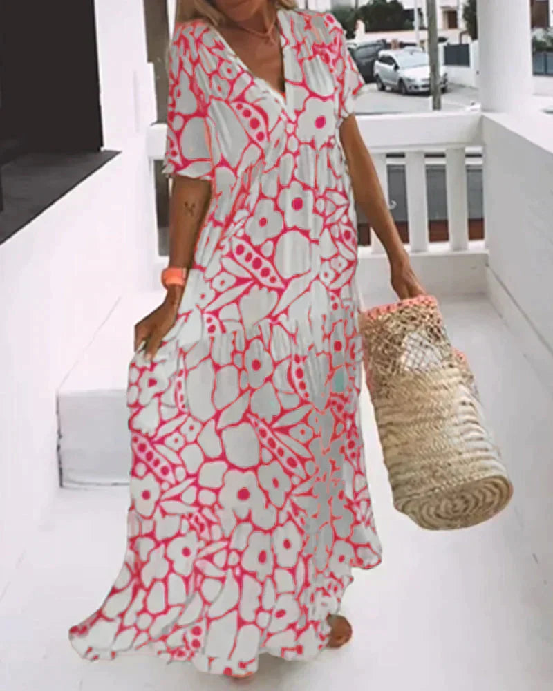 Christine | Robe Maxi Fleurie