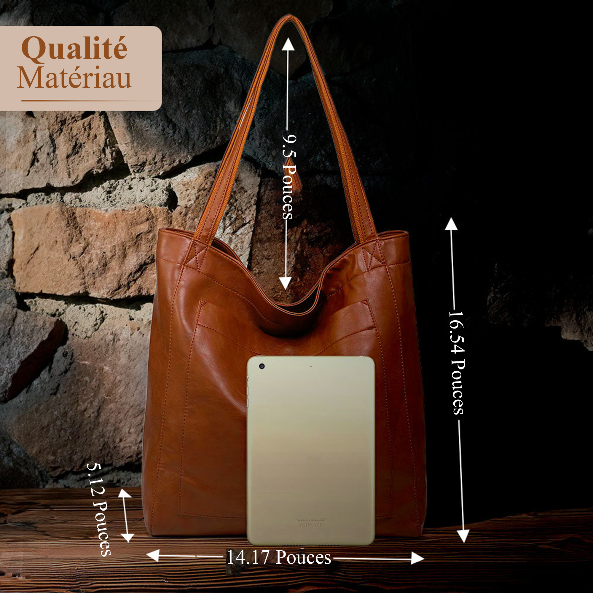 Sac en cuir élégant de Lorena | Chic moderne
