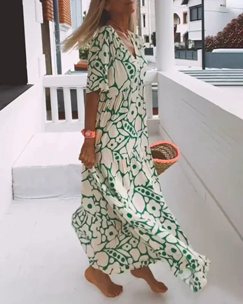 Christine | Robe Maxi Fleurie