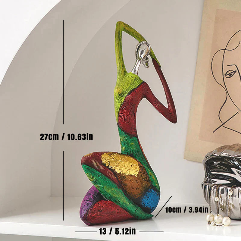 Femme Colorée Abstraite