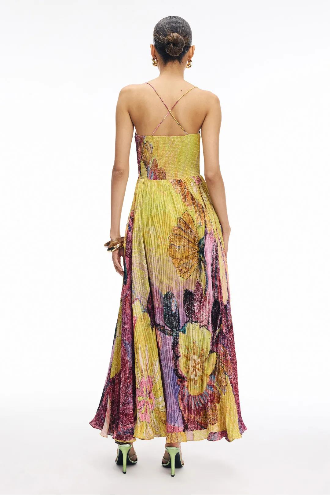 Kiara™ - ROBE MAXI IMPRIMÉE IKAT MULTICOLORE