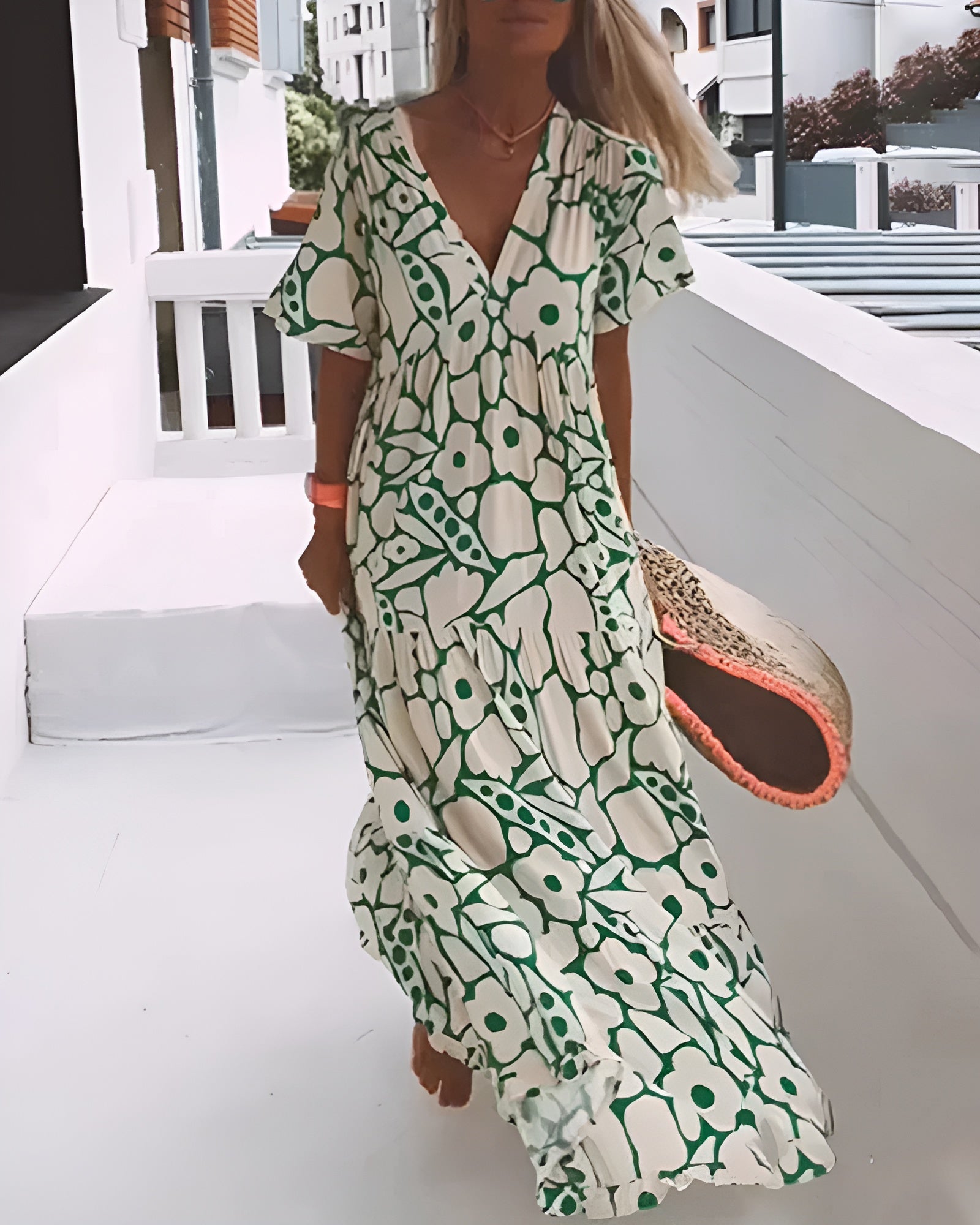Christine | Robe Maxi Fleurie