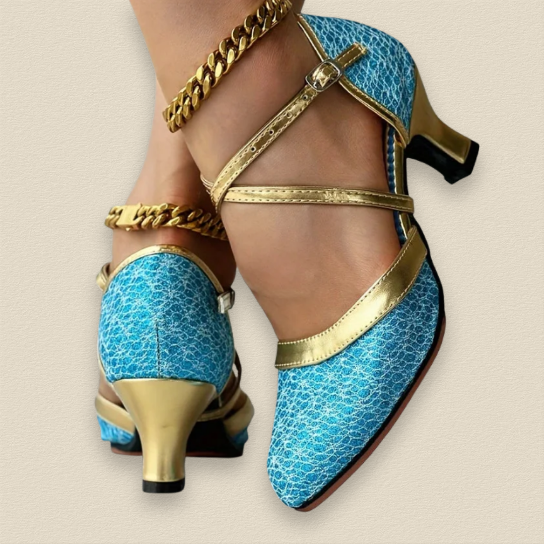 Seraphyne | Chaussures à Talons Élégantes avec Double Sangles