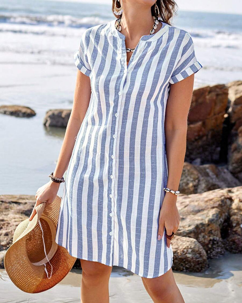 Martine™ - ROBE D'ÉTÉ À CARREAUX LÉGÈRE