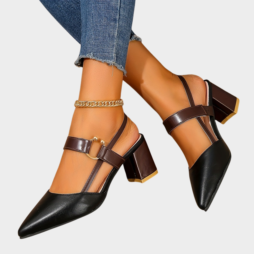 Mirelle | Talons carrés à bout pointu
