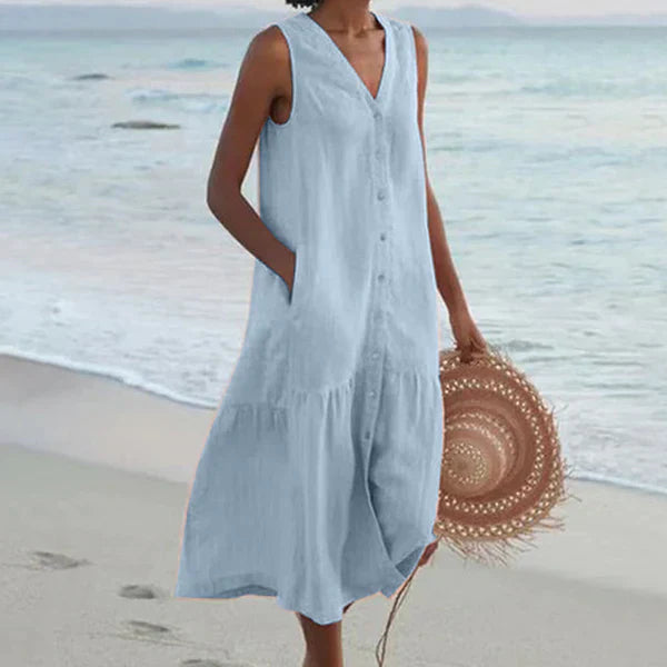 Alma™ | Robe Chemise Sans Manches