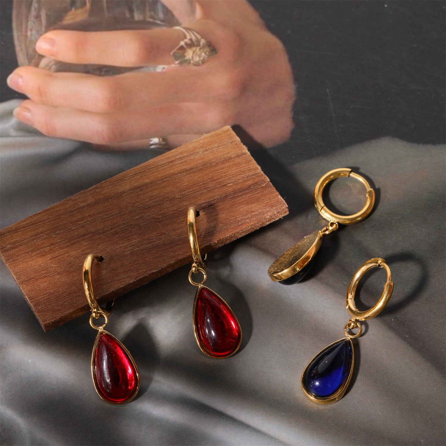 Boucles d'Oreilles en Cristal