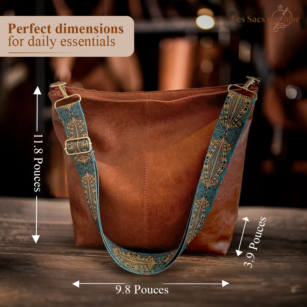 Le Charme Vintage de Chelsey | Sac à Bandoulière en Cuir