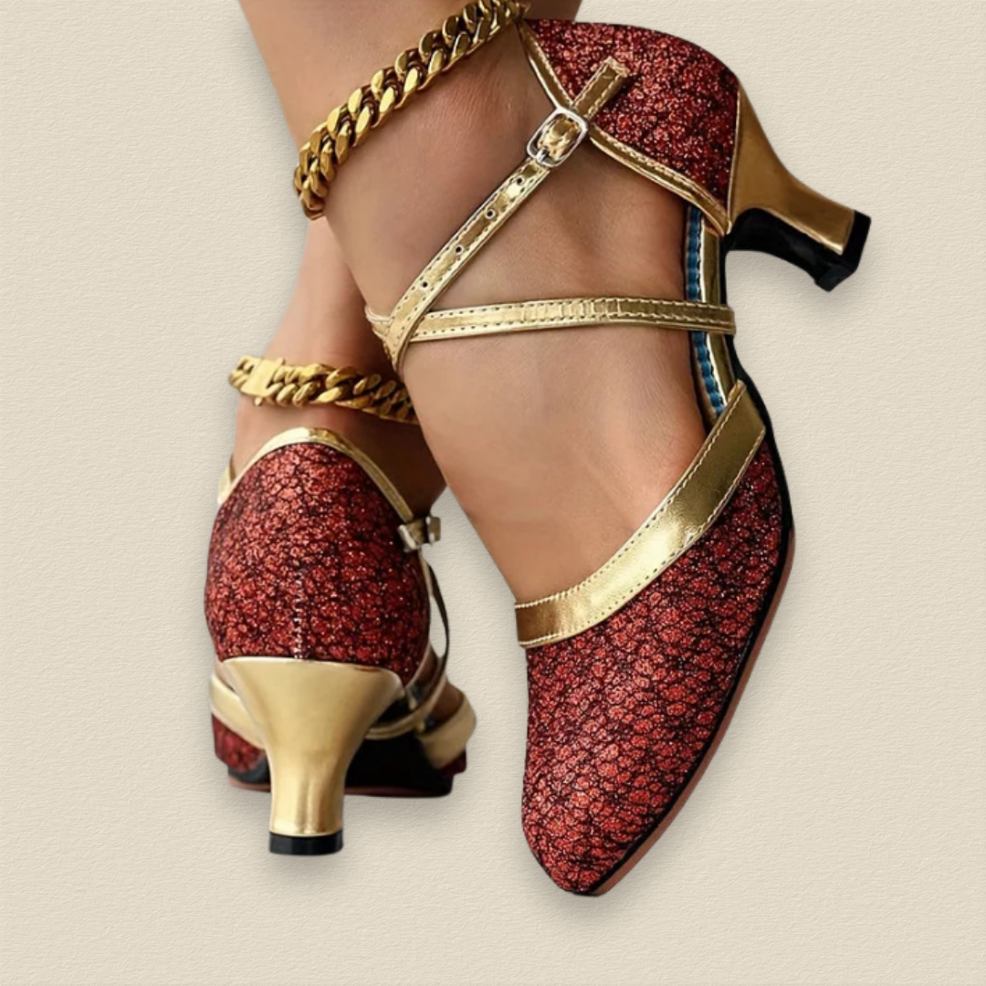 Seraphyne | Chaussures à Talons Élégantes avec Double Sangles