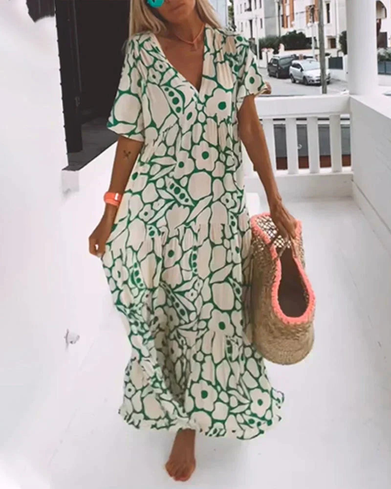 Christine | Robe Maxi Fleurie