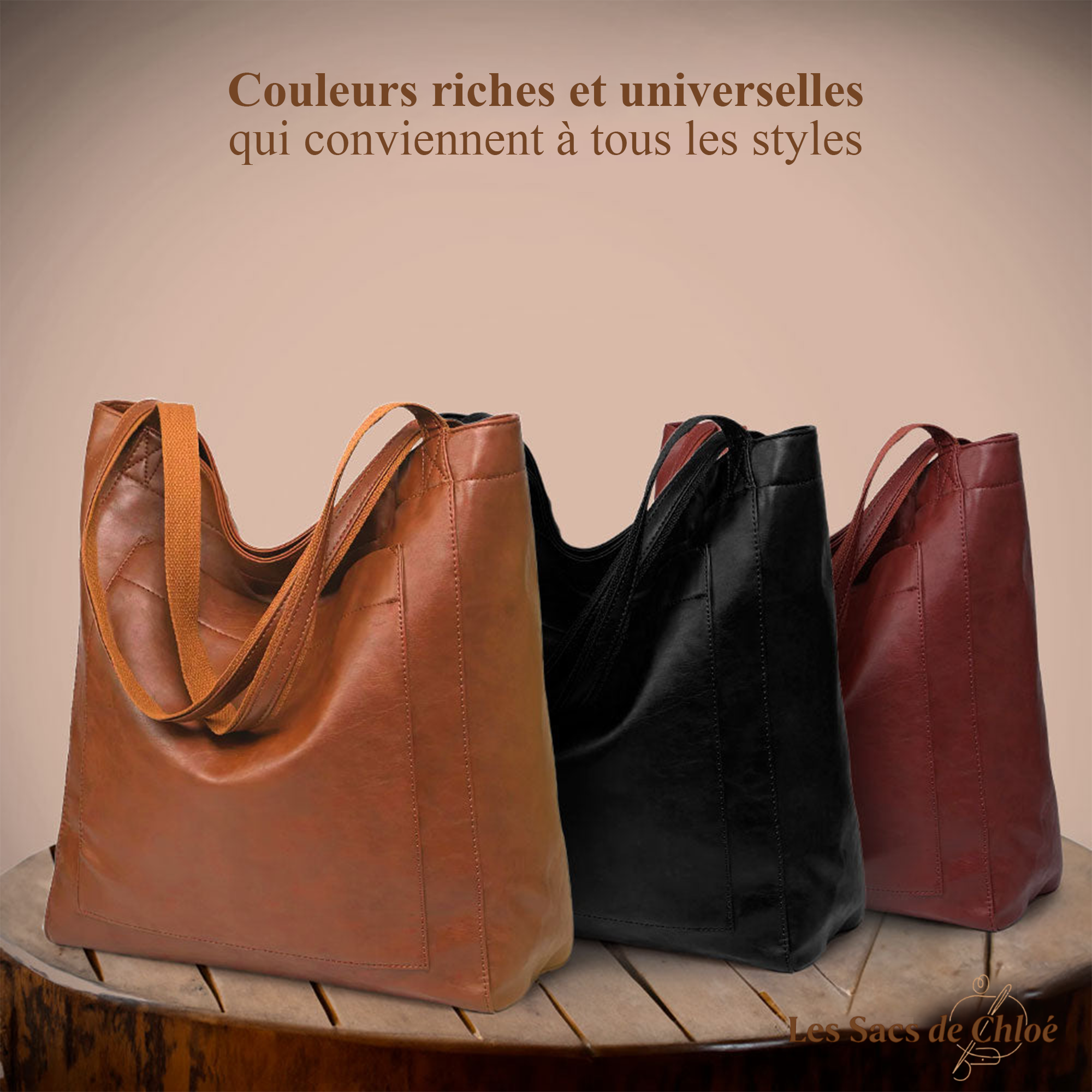 Sac en cuir élégant de Lorena | Chic moderne