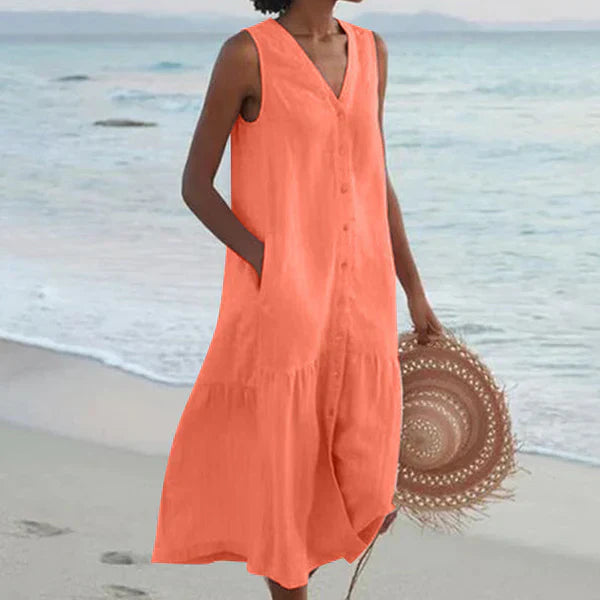 Alma™ | Robe Chemise Sans Manches