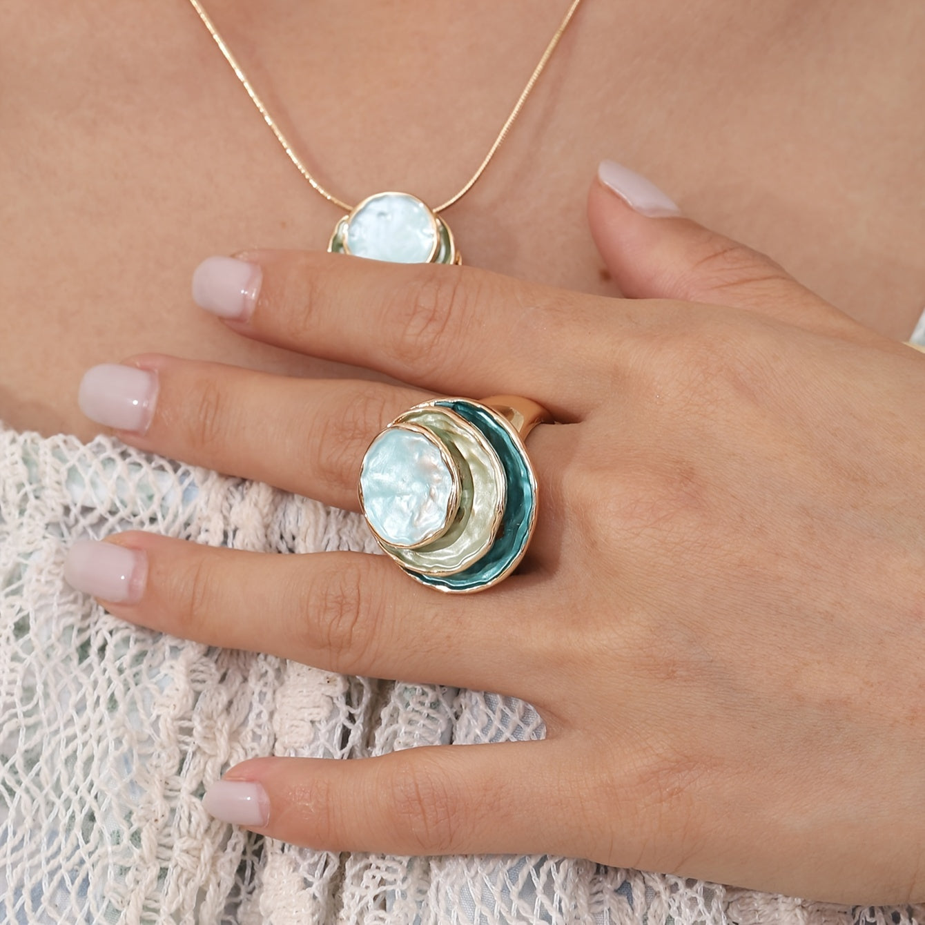 Bague Boho à Triple Étage