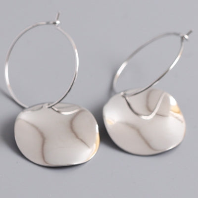 Boucles d'oreilles en argent plaqué or fait main