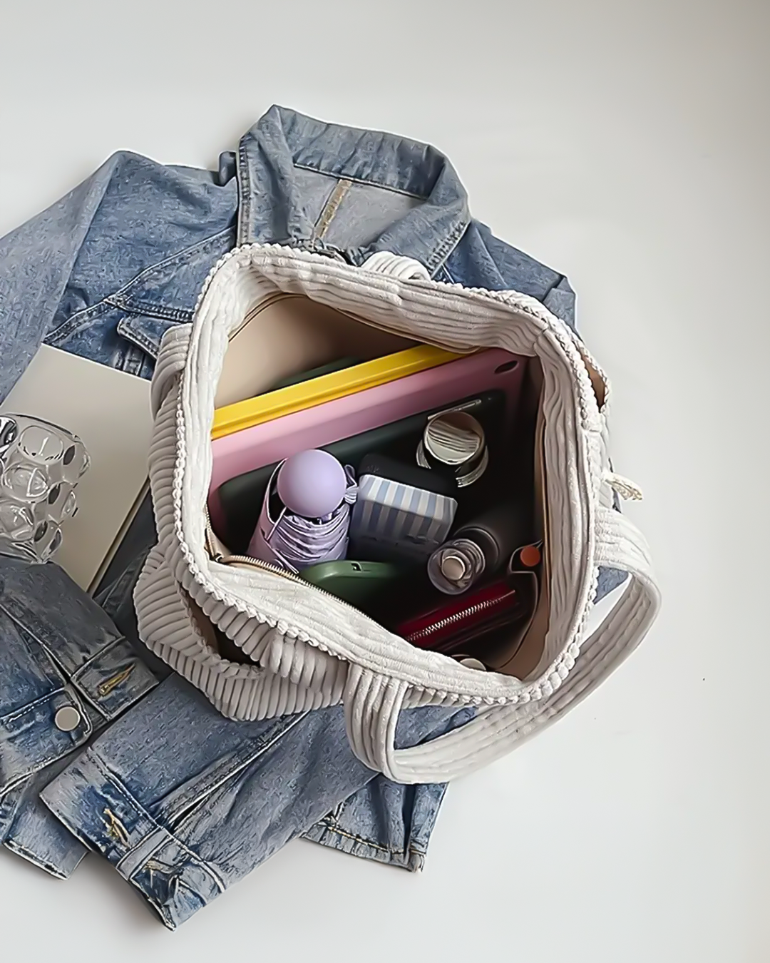 Tilda™ - SAC TOTE RAYÉ AVEC DÉTAIL EN CORDON